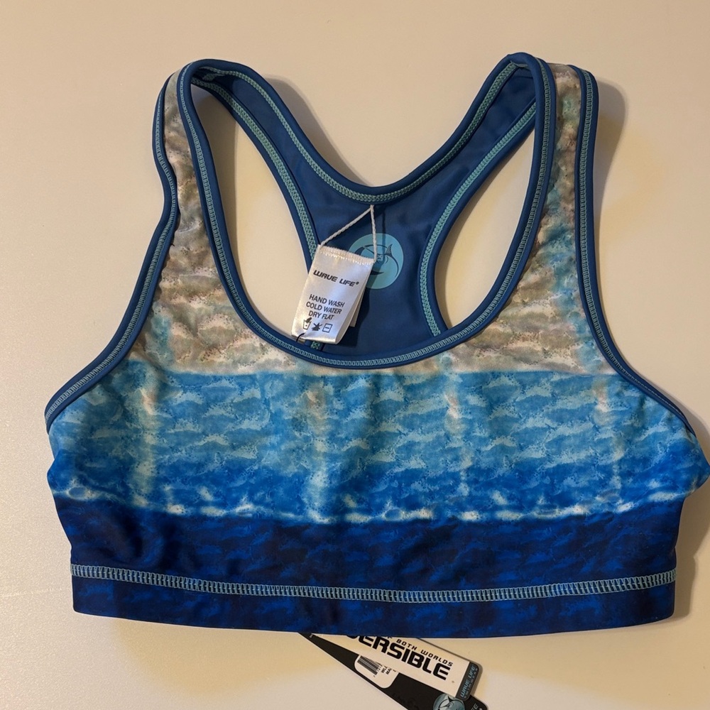 Wave life swim suit top size S